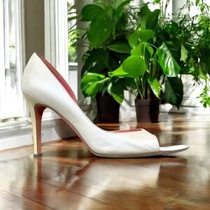 Judith Leiber Pearly D’Orsey Shoes Heels 10